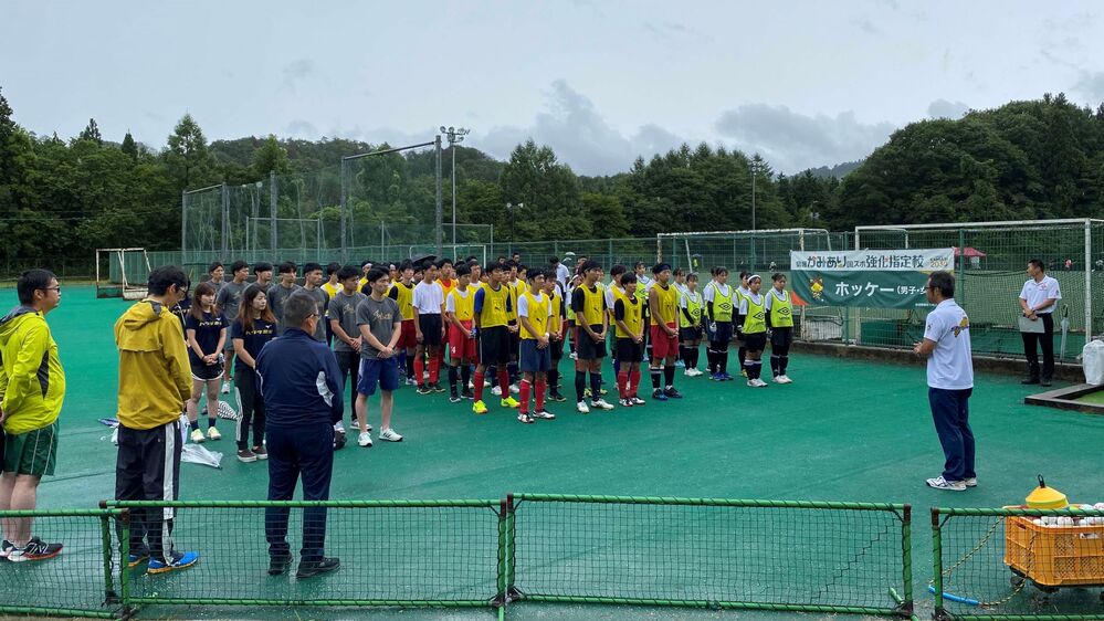 訪問の様子（ホッケー）